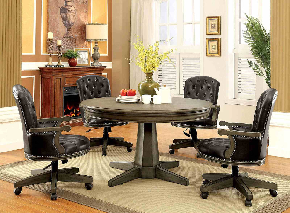 Yelena Gray Game Table by Furniture of America at Eve Furniture
