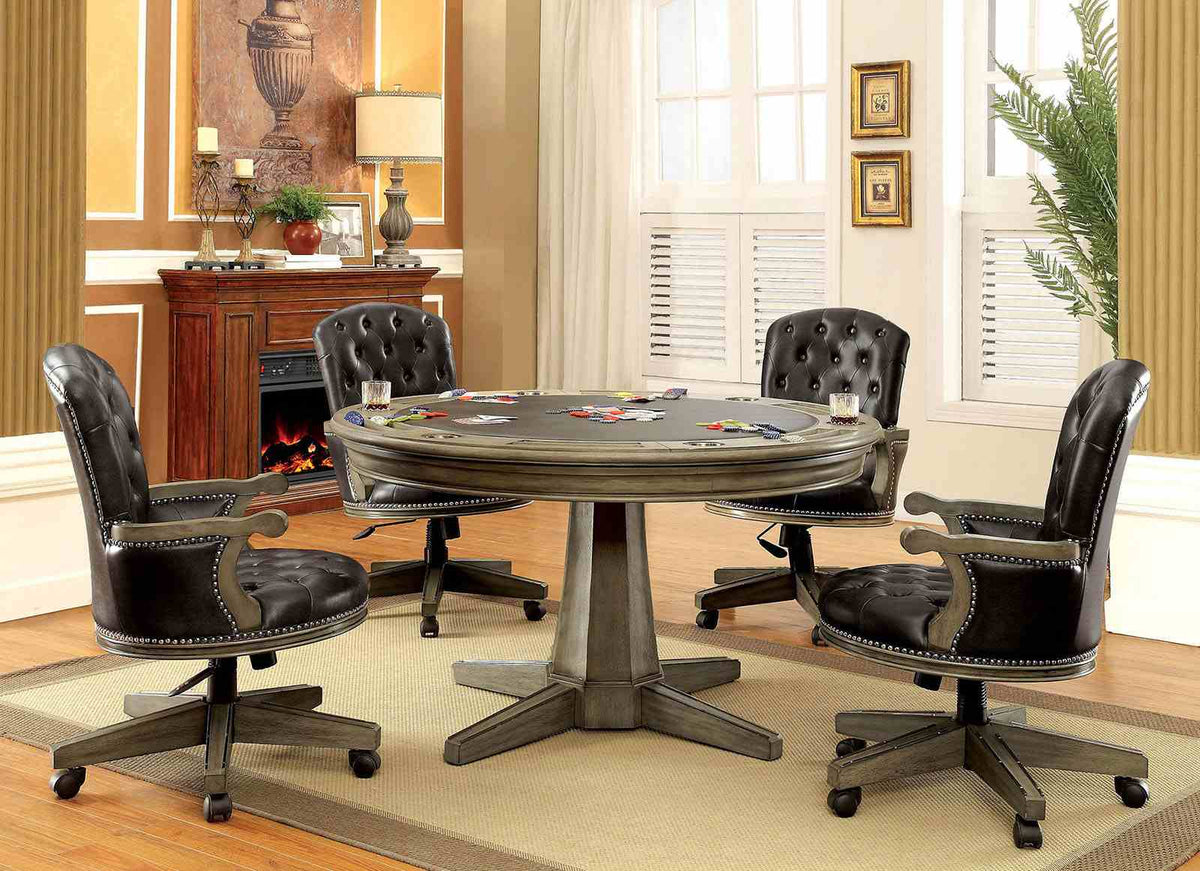 Yelena Gray Game Table by Furniture of America at Eve Furniture