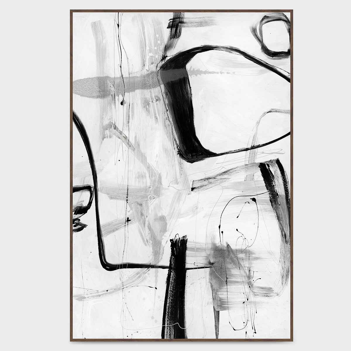 Yin White/Black Painting Art by Buddy Whitlock by Classic Home at Eve Furniture