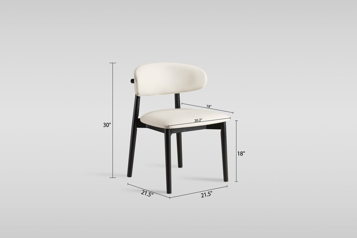 Yomi Beige/Black Dining Chair by New Era Innovations at Eve Furniture