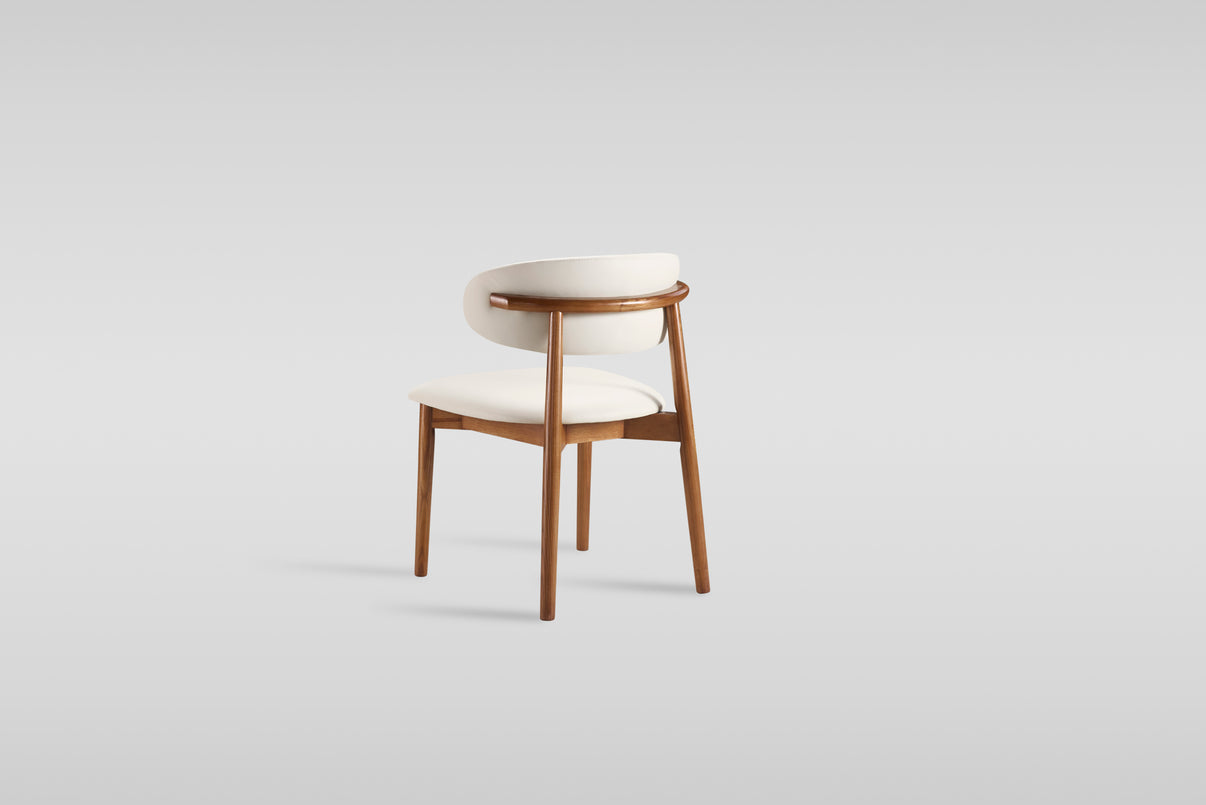 Yomi Beige/Walnut Dining Chair by New Era Innovations at Eve Furniture