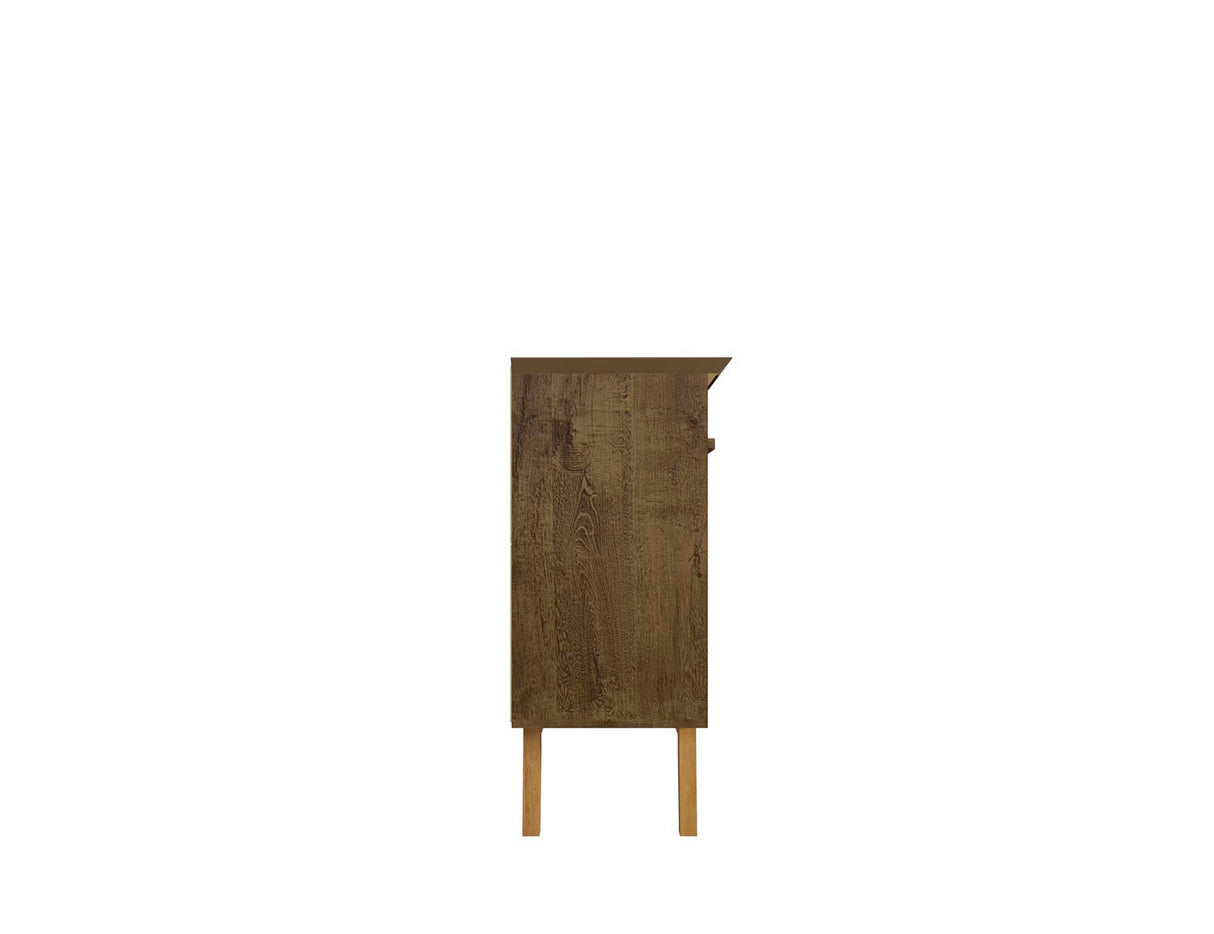 Yonkers 62.99 Sideboard in Rustic Brown by Manhattan Comfort at Eve Furniture