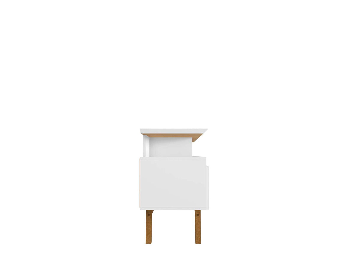 Yonkers 70.86 TV Stand in White by Manhattan Comfort at Eve Furniture
