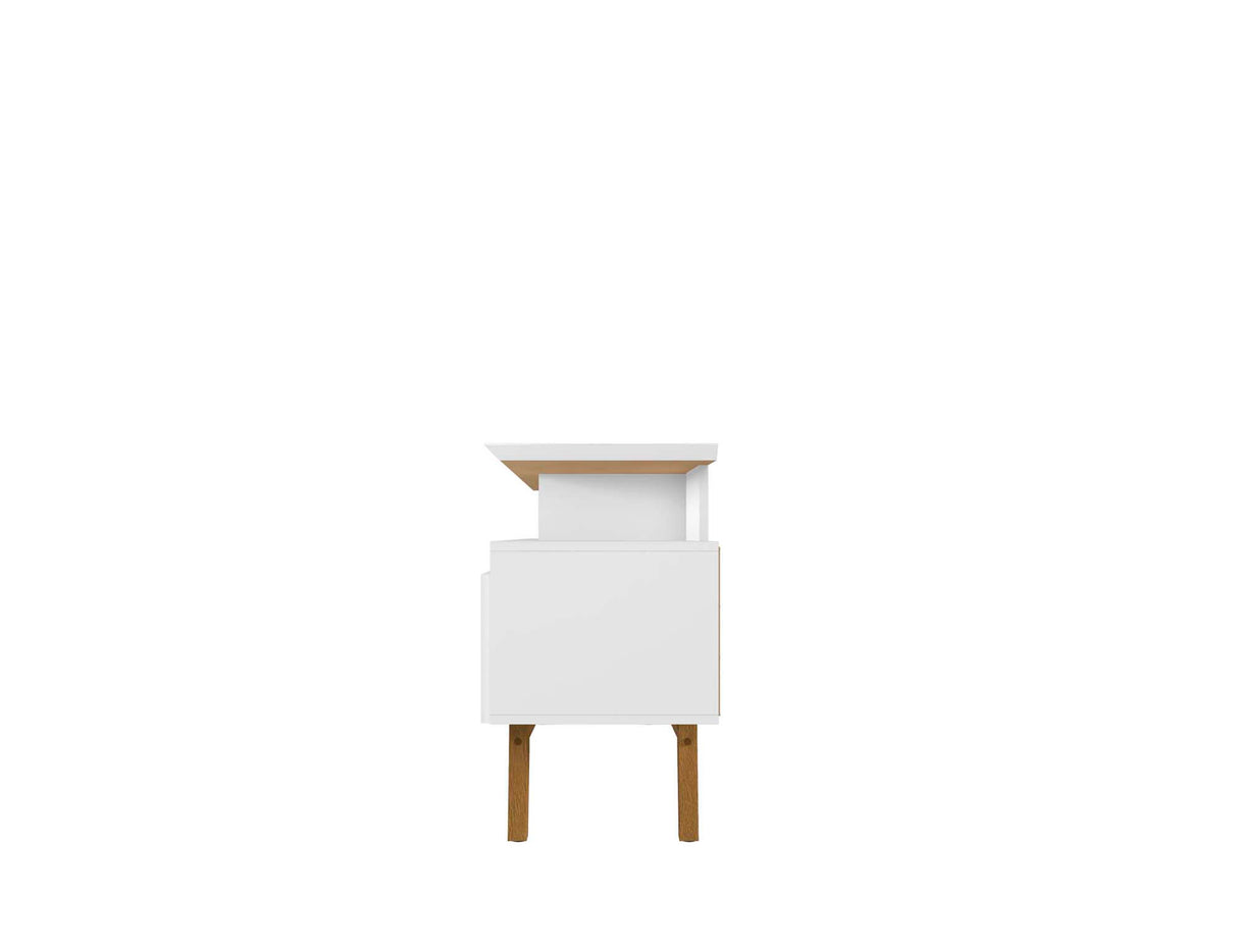 Yonkers 70.86 TV Stand in White by Manhattan Comfort at Eve Furniture