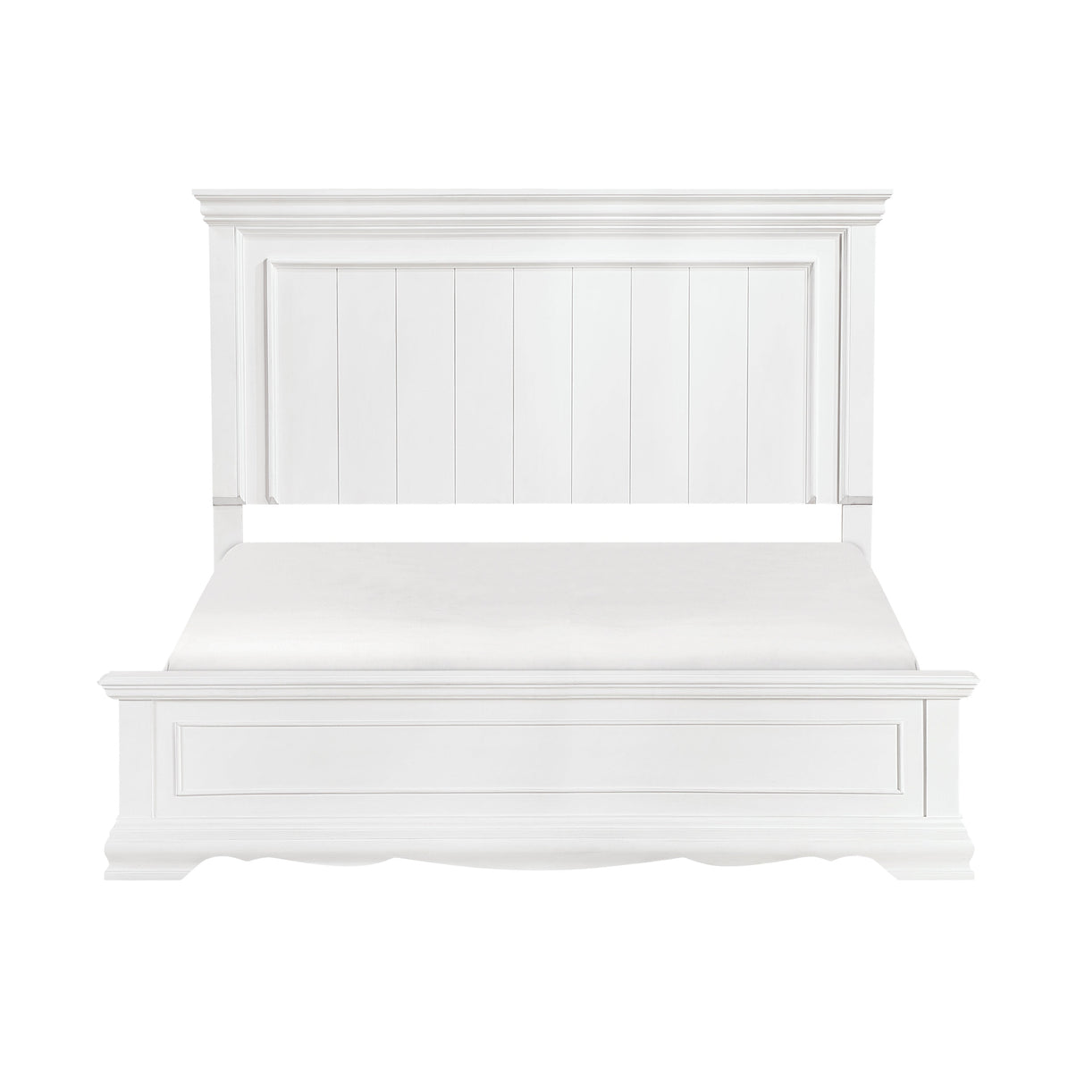 York White California King Bed by Homelegance at Eve Furniture