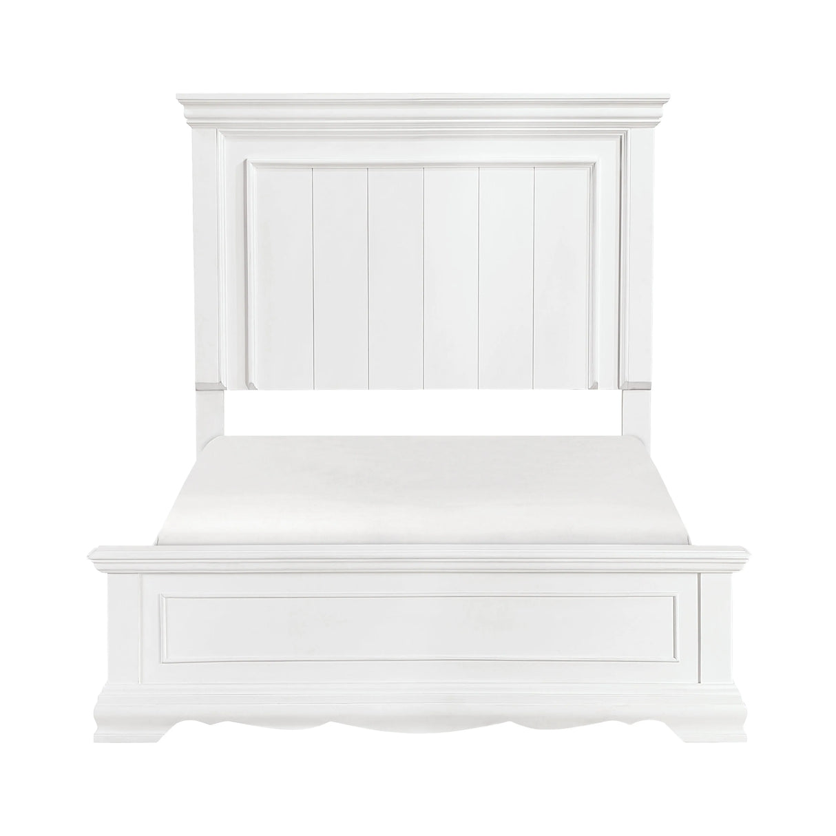 York White Full Panel Bed by Homelegance at Eve Furniture