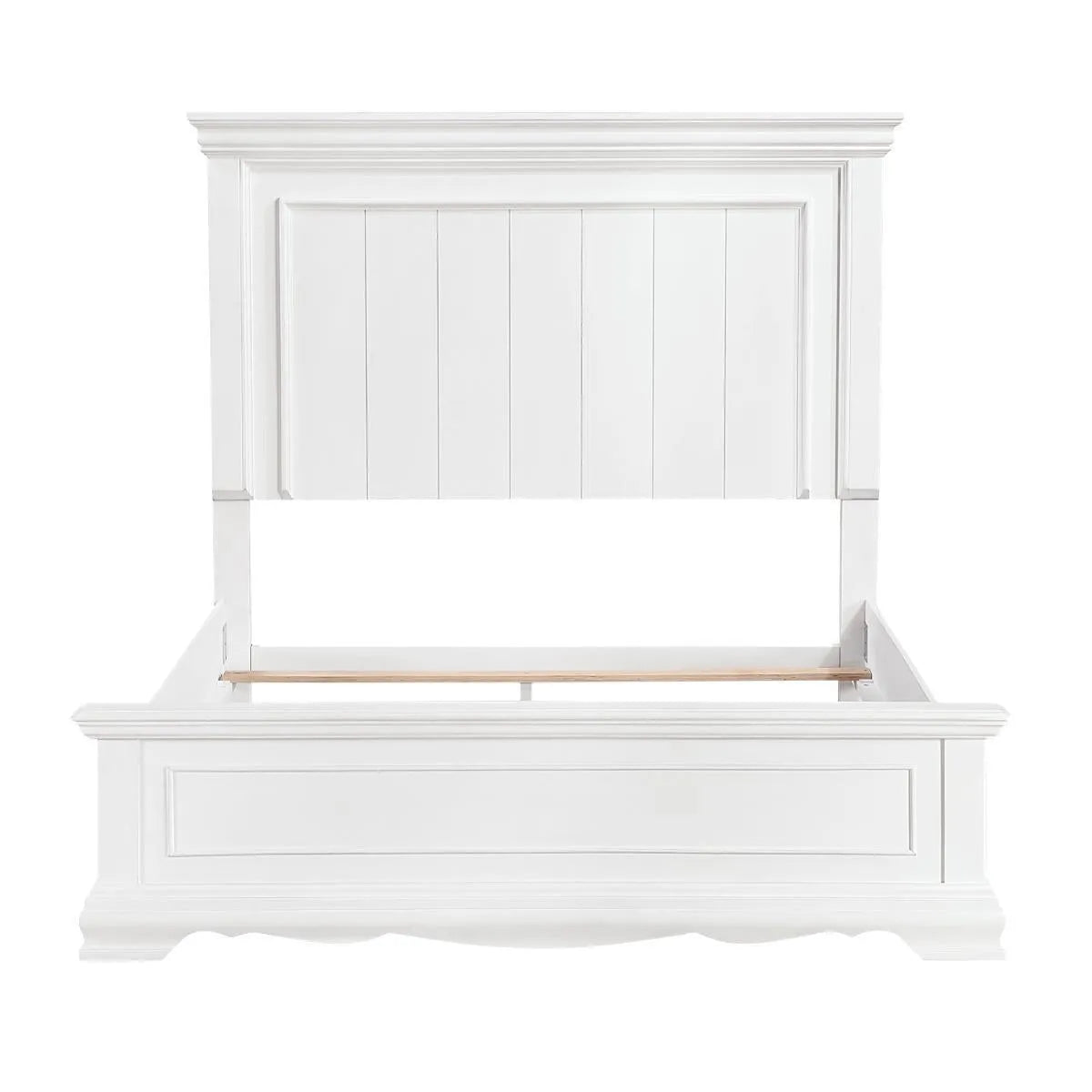 York White Queen Panel Bed by Homelegance at Eve Furniture