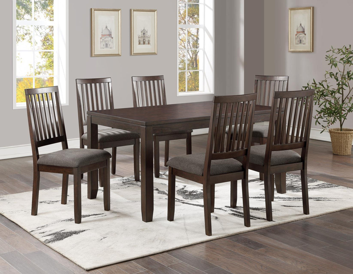 Yorktown Espresso 7-Piece Dining Room Set by Steve Silver at Eve Furniture