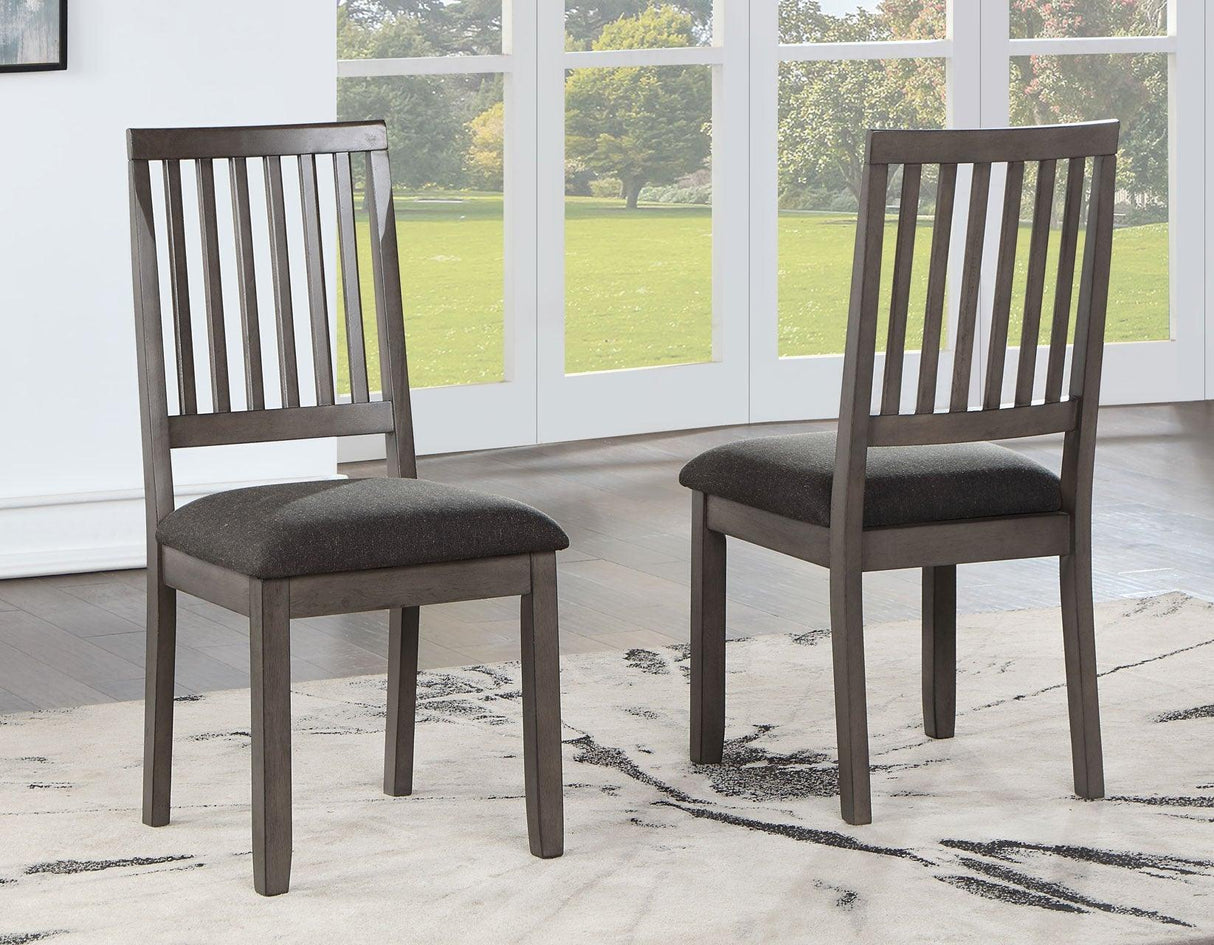 Yorktown Gray 5-Piece Round Dining Room Set by Steve Silver at Eve Furniture