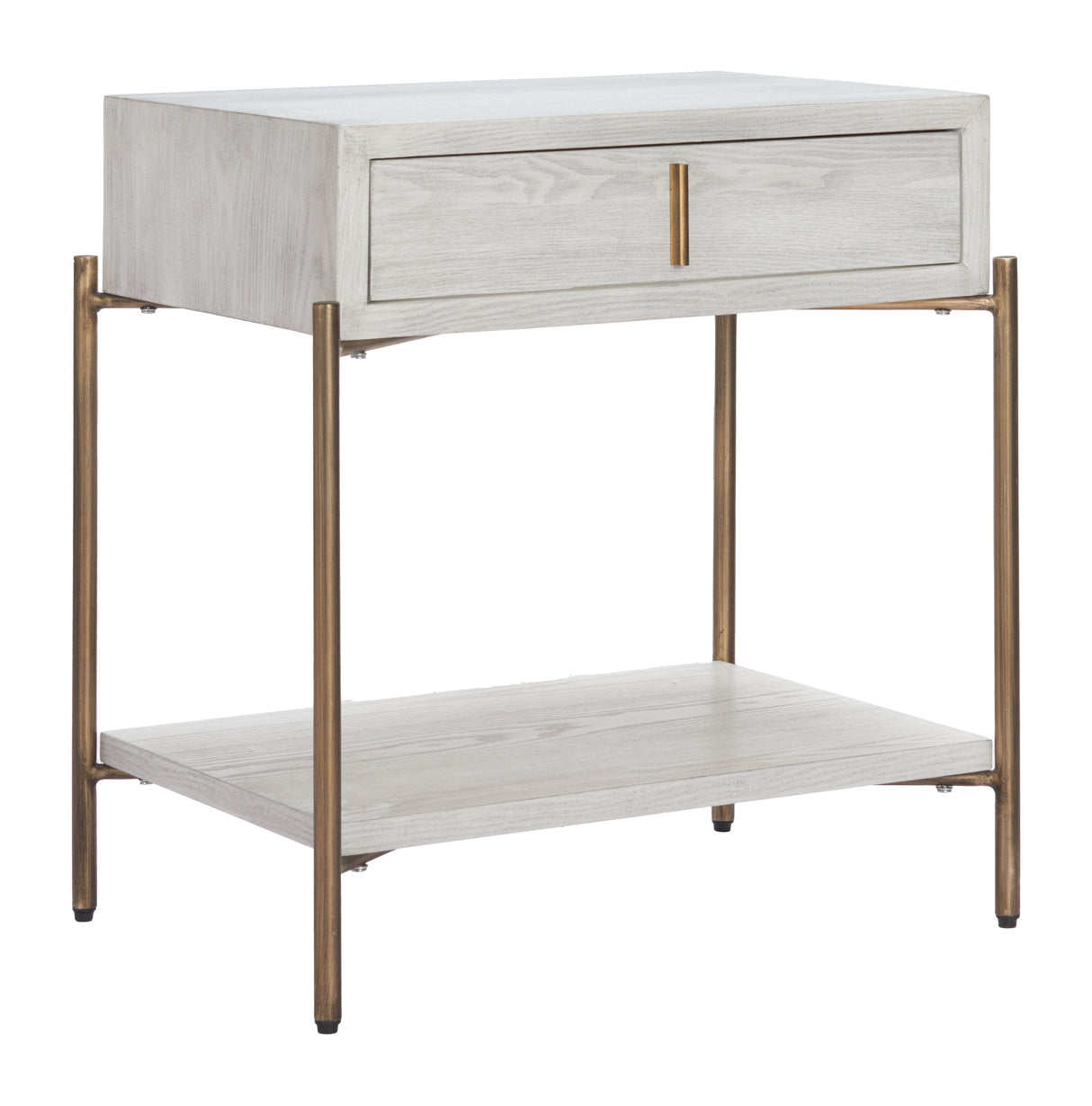 Yoru Oak White Side Table by Zuomod at Eve Furniture