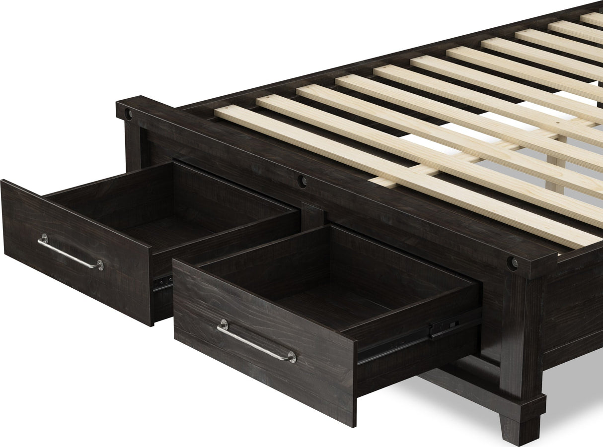 Yosemite Cafe King Upholstered Footboard Storage Bed