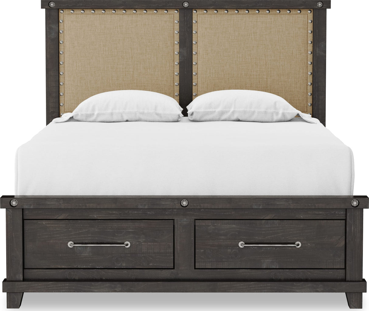 Yosemite Cafe King Upholstered Footboard Storage Bed