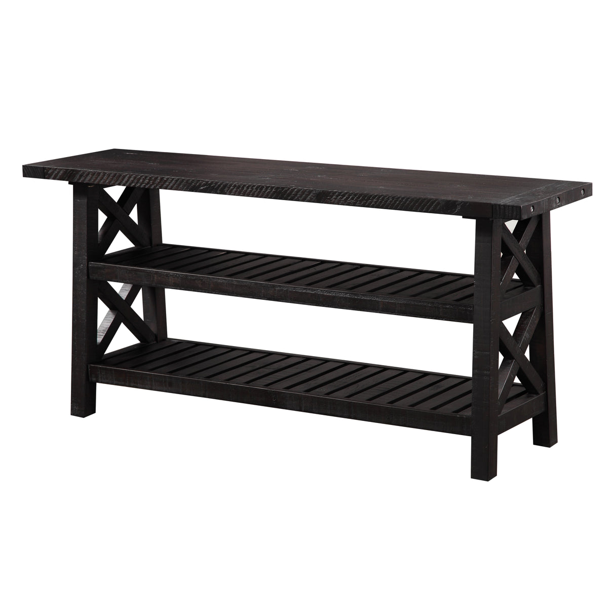 Yosemite Solid Wood Console Table in Cafe by Modus Furniture at Eve Furniture