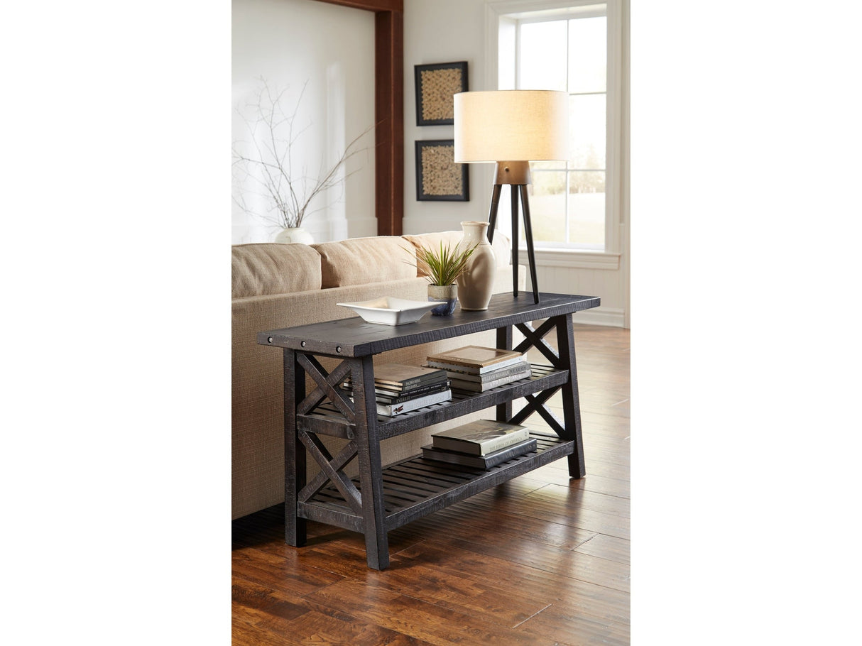 Yosemite Solid Wood Console Table in Cafe by Modus Furniture at Eve Furniture