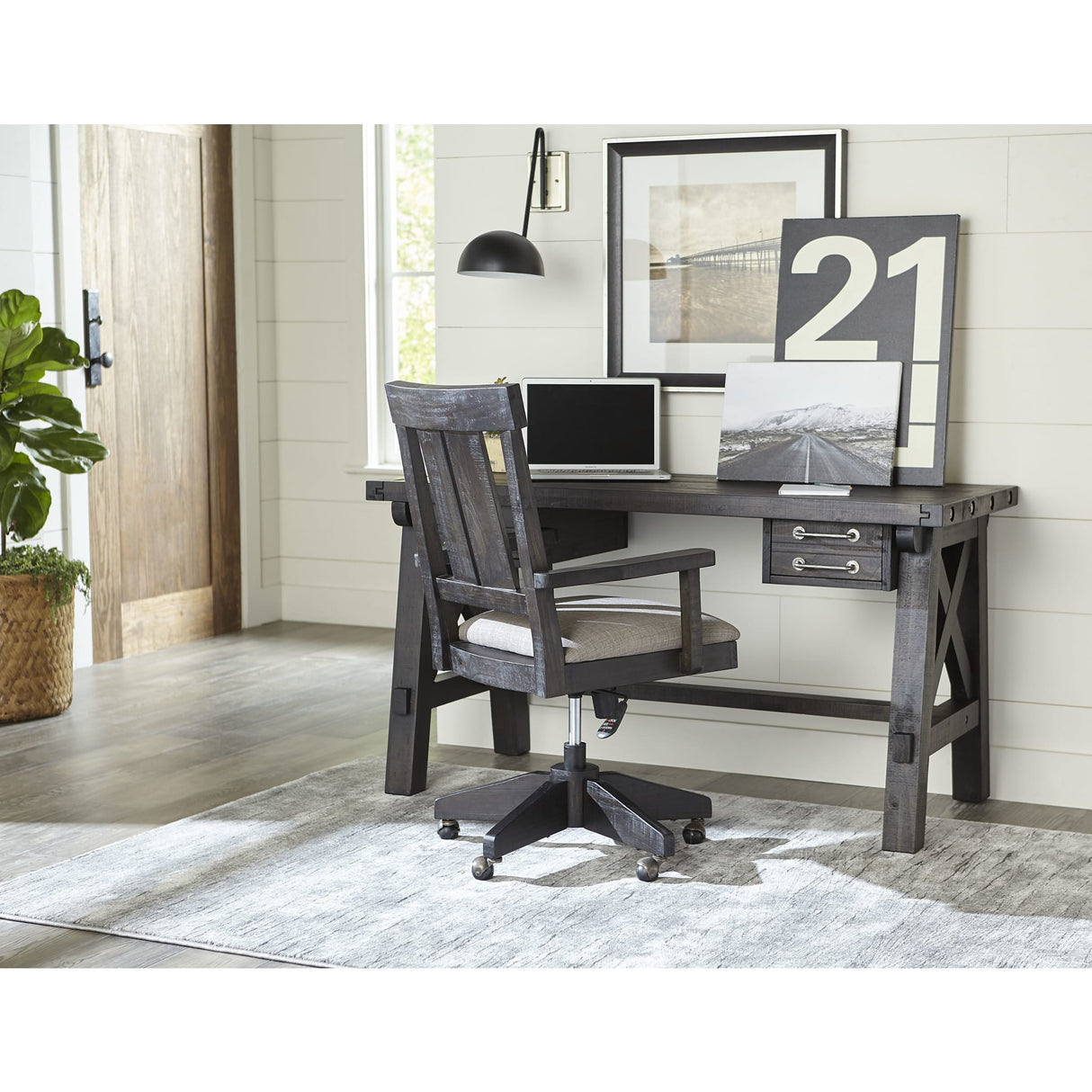Yosemite Solid Wood Desk in Cafe by Modus Furniture at Eve Furniture