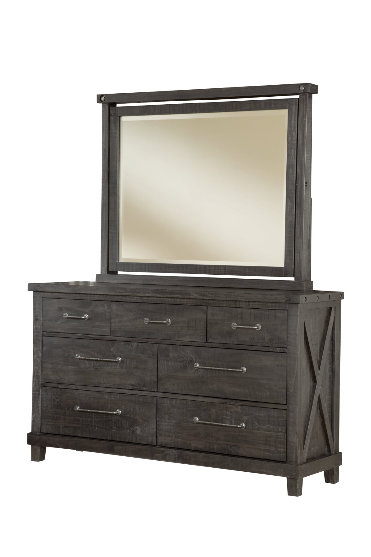 Yosemite Solid Wood Mirror in Cafe by Modus Furniture at Eve Furniture