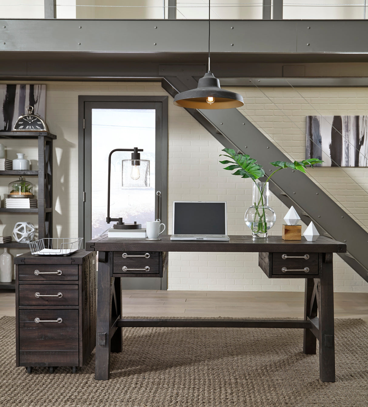 Yosemite Solid Wood Rollling File Cabinet in Cafe by Modus Furniture at Eve Furniture