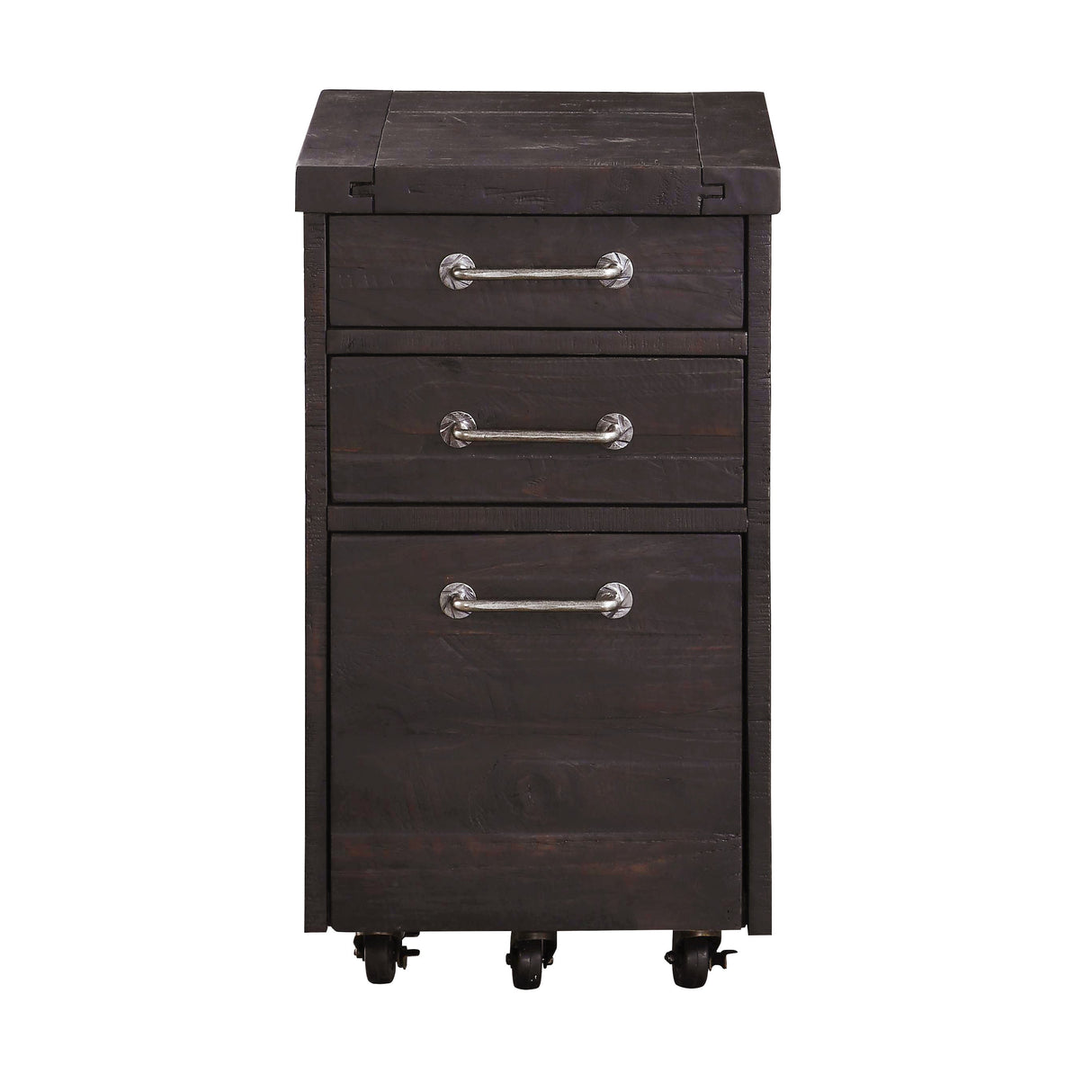 Yosemite Solid Wood Rollling File Cabinet in Cafe by Modus Furniture at Eve Furniture