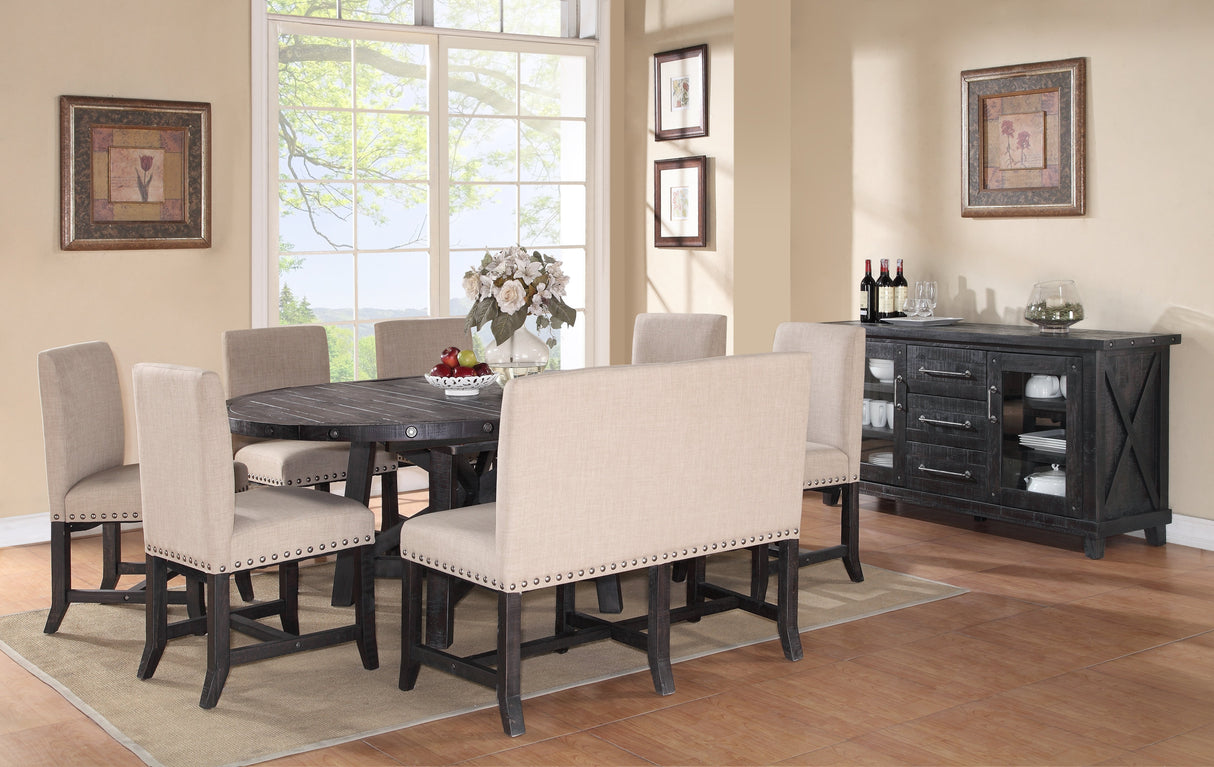 Yosemite Solid Wood Round Extension Table by Modus Furniture at Eve Furniture