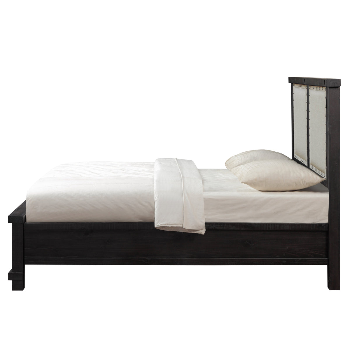 Yosemite Upholstered Footboard California King Storage Bed in Cafe by Modus Furniture at Eve Furniture