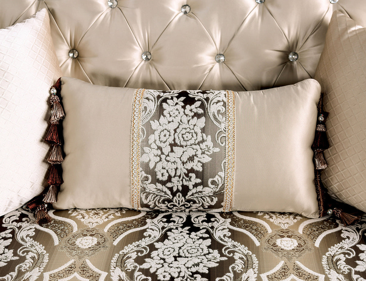 Yucatan Dark Cherry/Beige Sofa