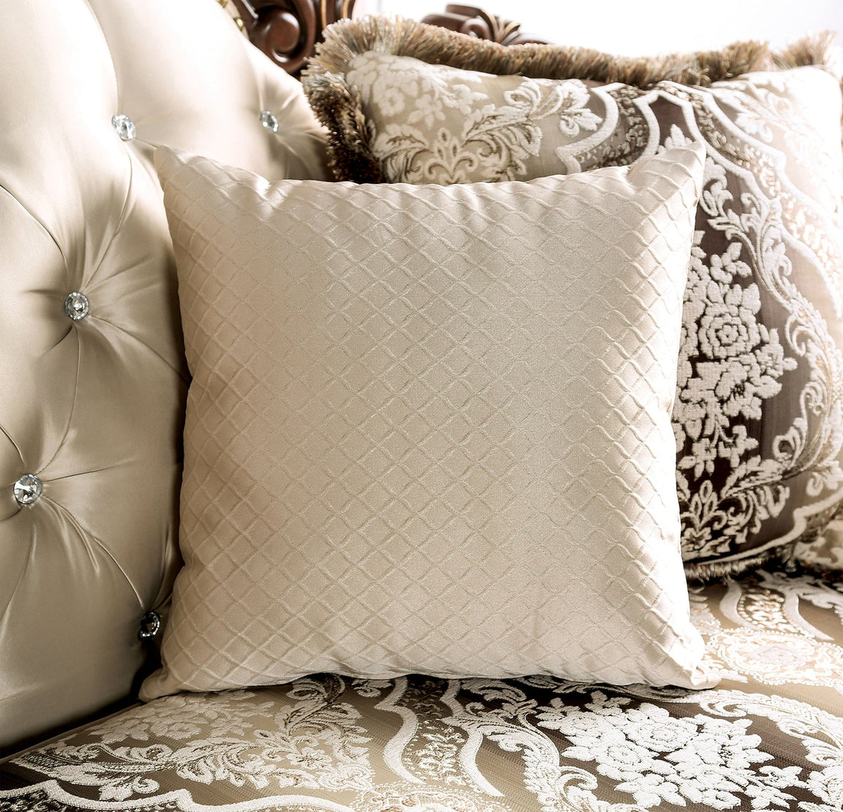 Yucatan Dark Cherry/Beige Sofa
