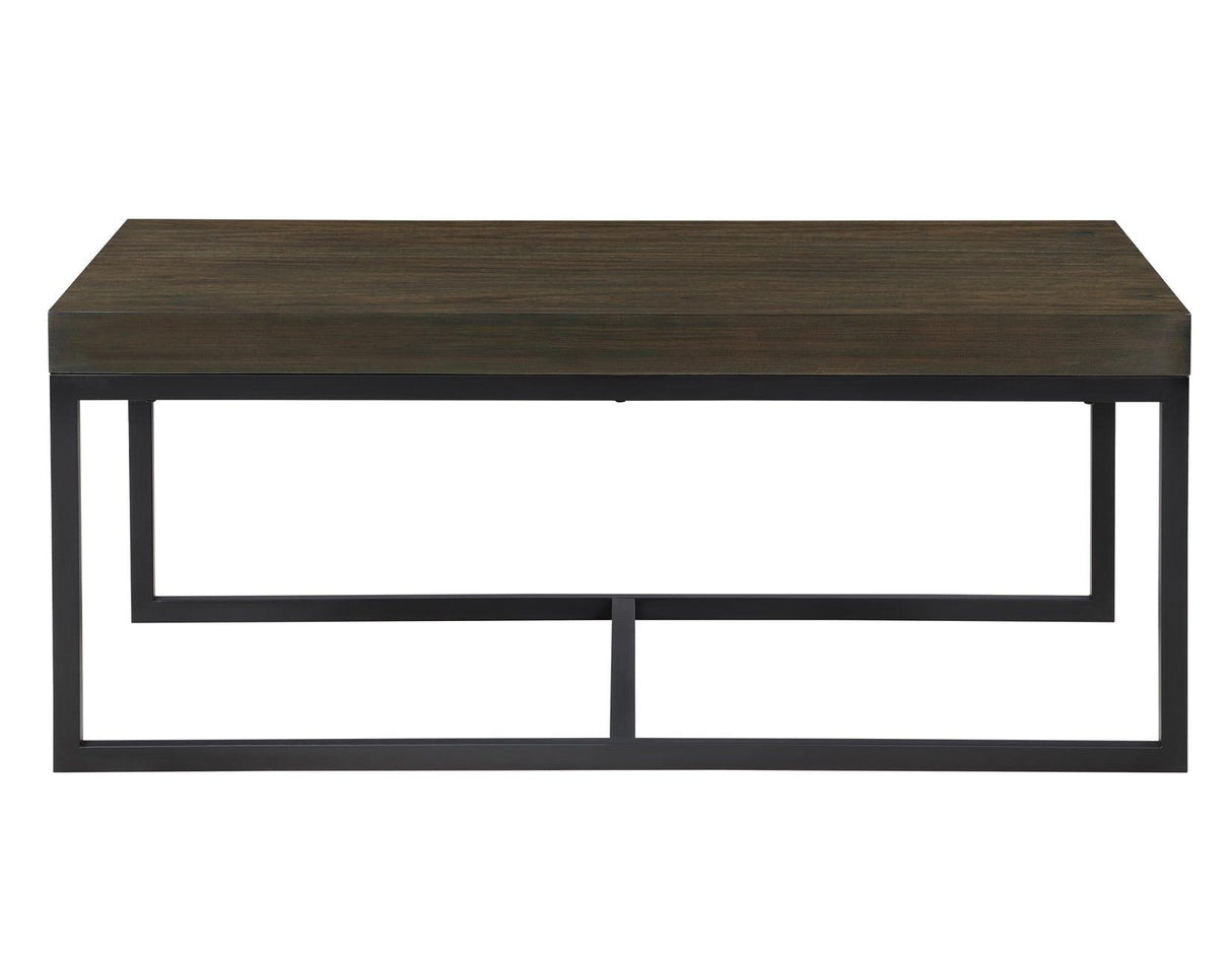 Yukon Rectangular Nesting Coffee Table with 2 Stools by Steve Silver at Eve Furniture