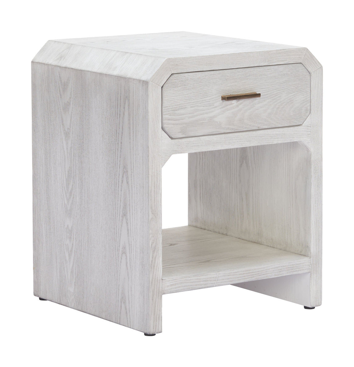 Yume Oak White Side Table by Zuomod at Eve Furniture