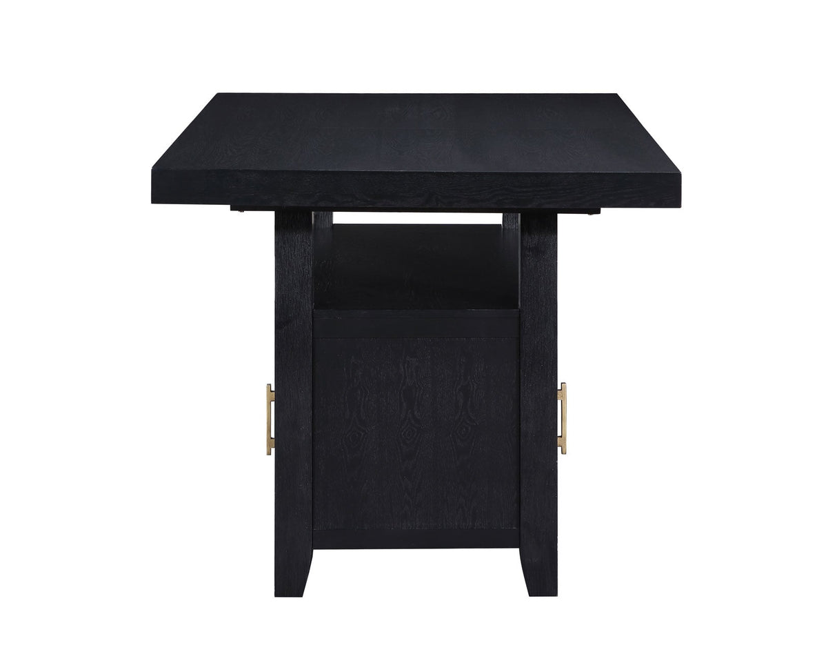 Yves Charcoal Storage Counter Height Dining Set by Steve Silver at Eve Furniture
