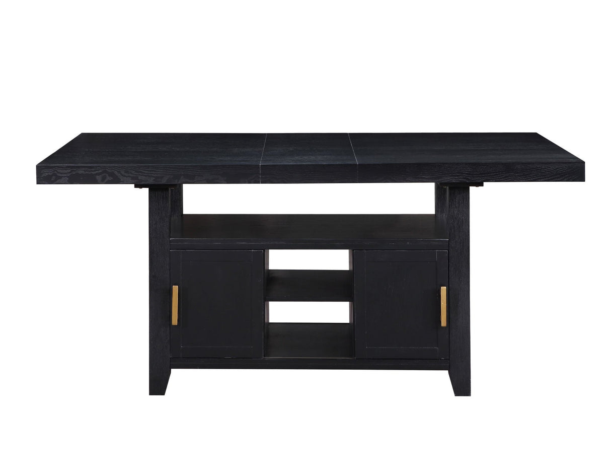 Yves Charcoal Storage Counter Height Dining Set by Steve Silver at Eve Furniture
