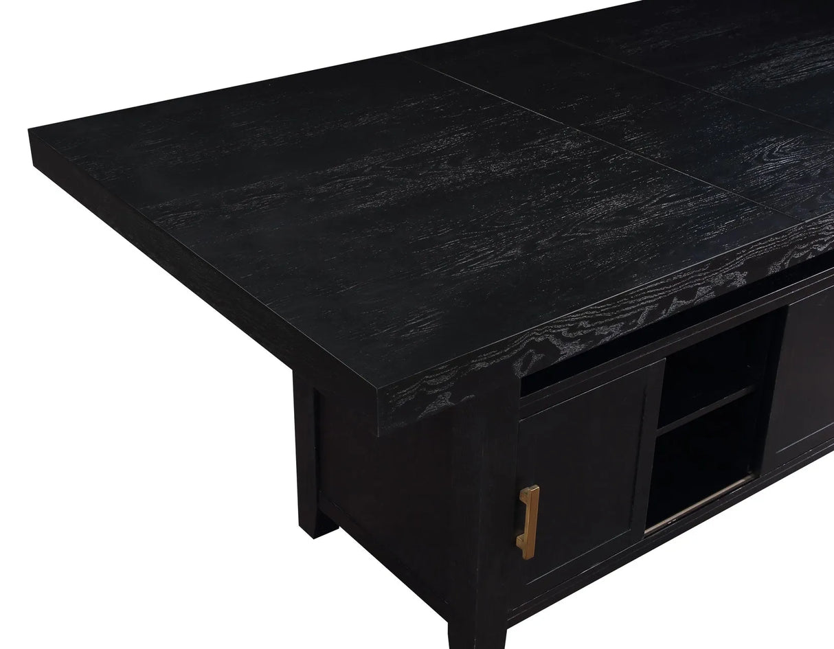 Yves Charcoal Storage Counter Height Dining Set by Steve Silver at Eve Furniture