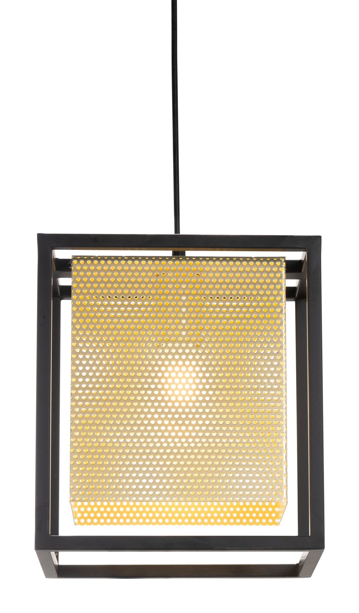 Yves Gold & Black Ceiling Lamp by Zuomod at Eve Furniture