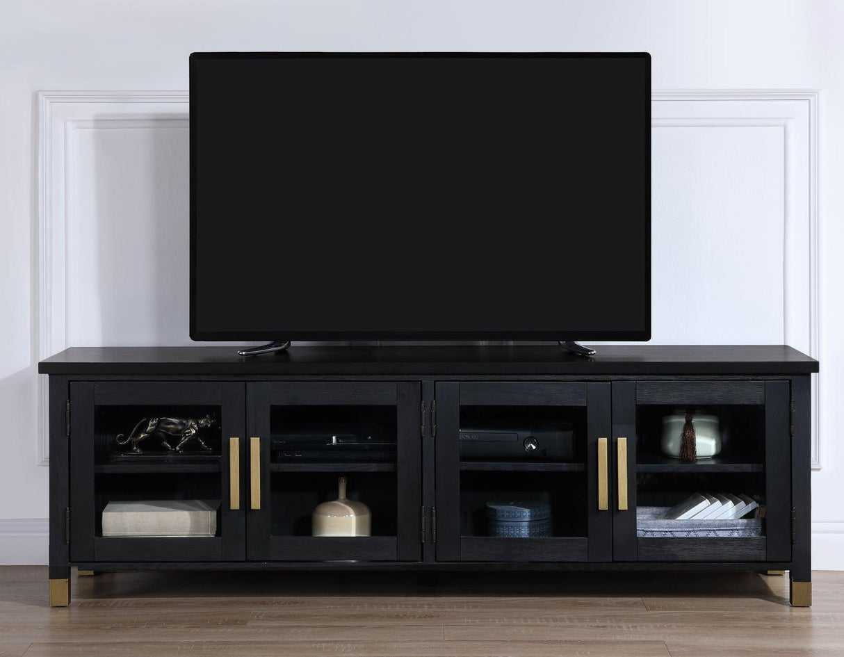 Yves Black 64″ TV Stand by Steve Silver at Eve Furniture