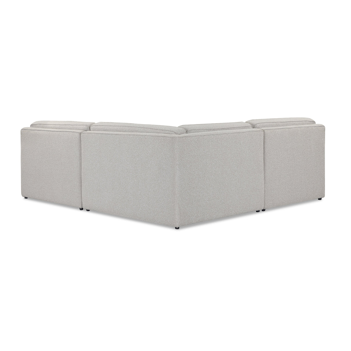 Yvette 3-Piece Warm Grey Performance Boucle L-Sectional by TOV Furniture at Eve Furniture