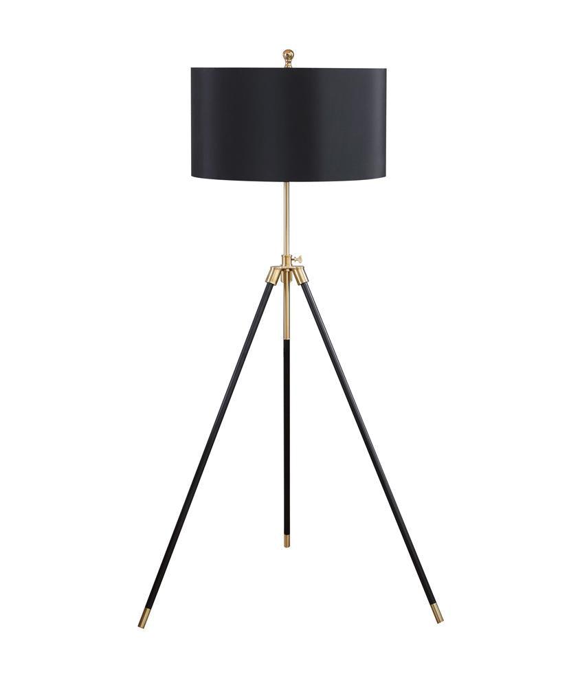 Zabka Black/Gold Tripod Floor Lamp by Coaster at Eve Furniture