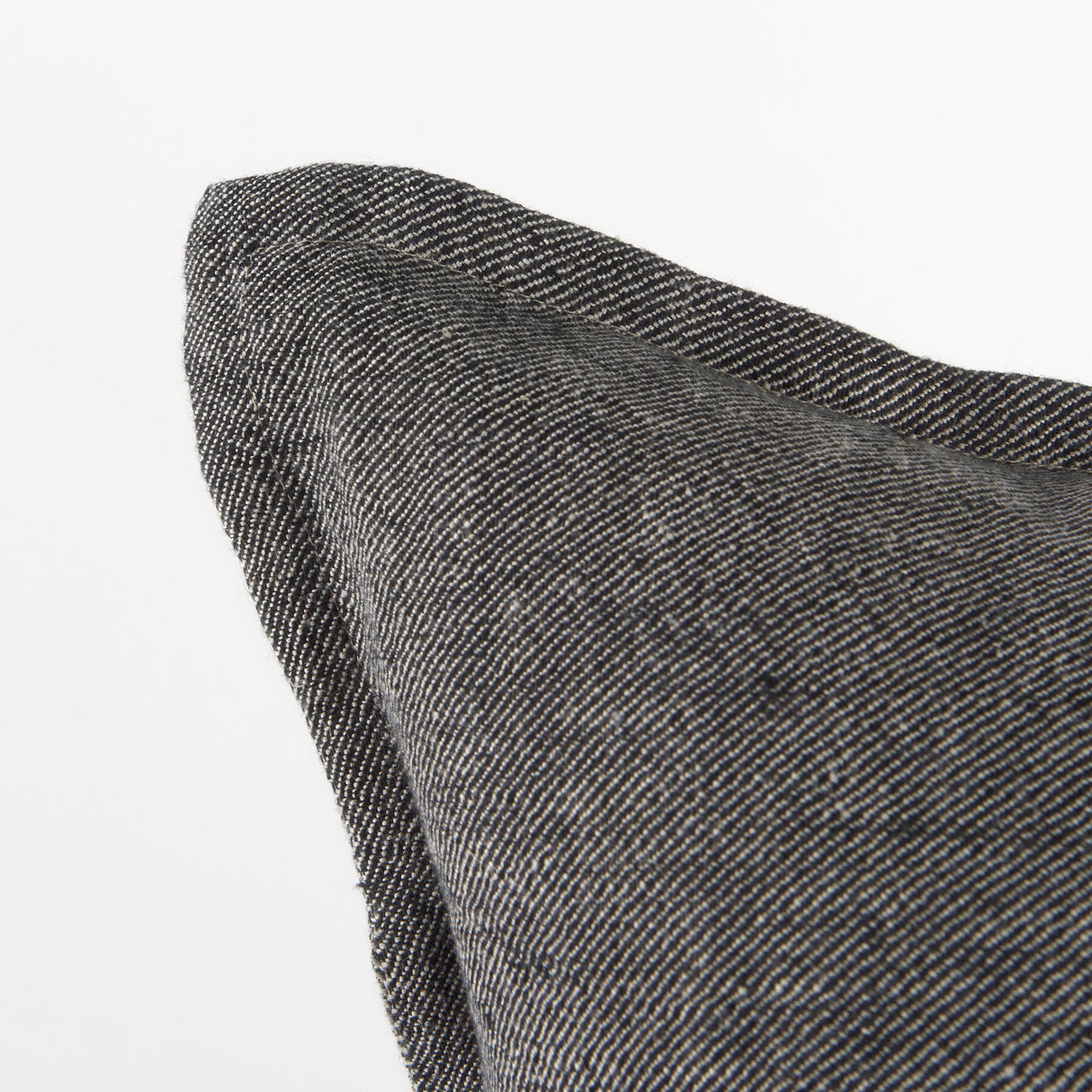 Zadie Light Gray and Dark Gray Fabric Color Blocked Decorative Pillow Cover by Mercana at Eve Furniture