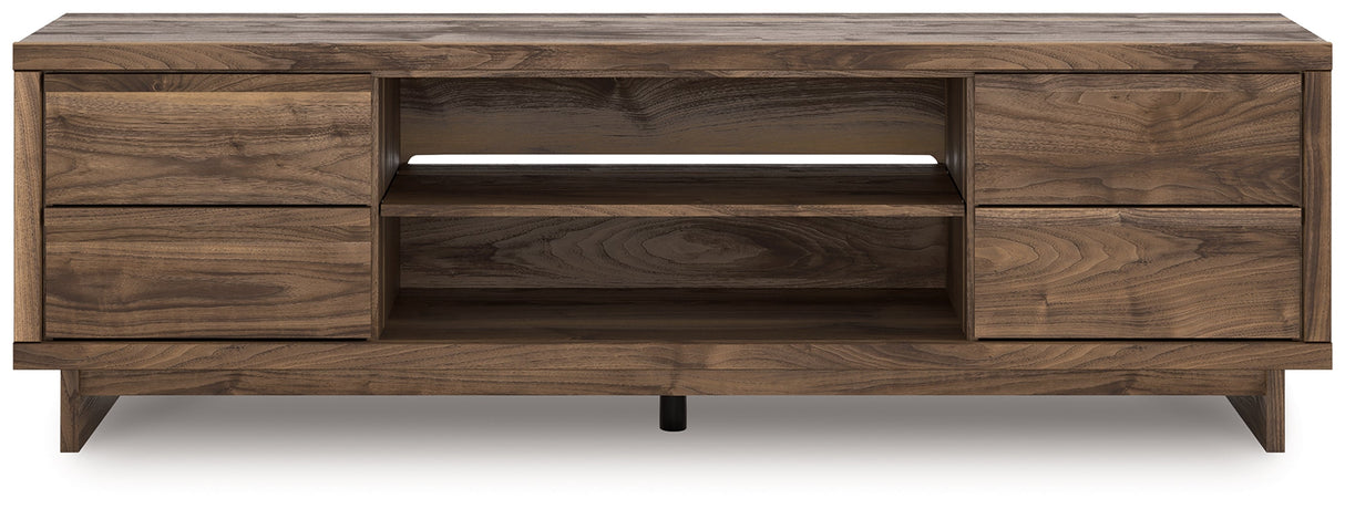 Zadilyn Brown 72" TV Stand by Ashley at Eve Furniture
