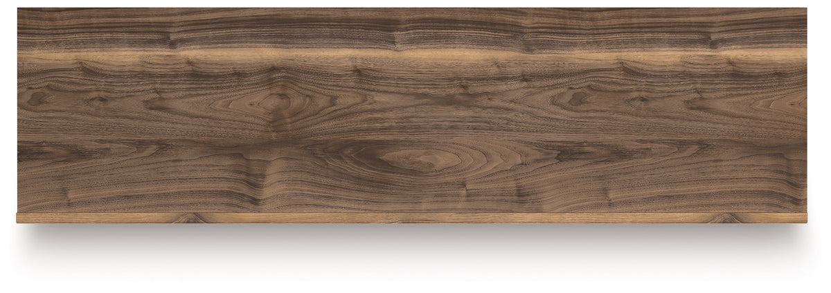 Zadilyn Brown 72" TV Stand with Electric Fireplace by Ashley at Eve Furniture