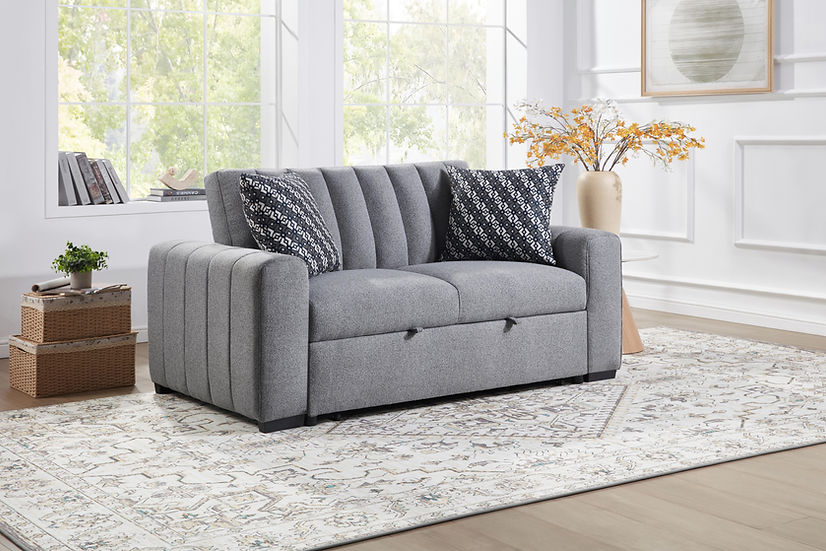Zaira Grey Sofa & Loveseat by New Era Innovations at Eve Furniture