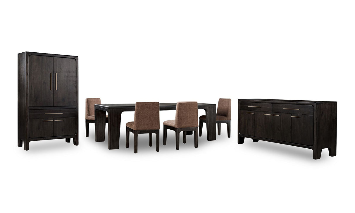 Zamba Extendable Acacia Wood Dining Table in Jaguar by Modus Furniture at Eve Furniture