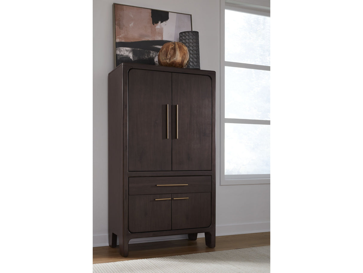 Zamba Jaguar Four Door One Drawer Acacia Bar Cabinet by Modus Furniture at Eve Furniture