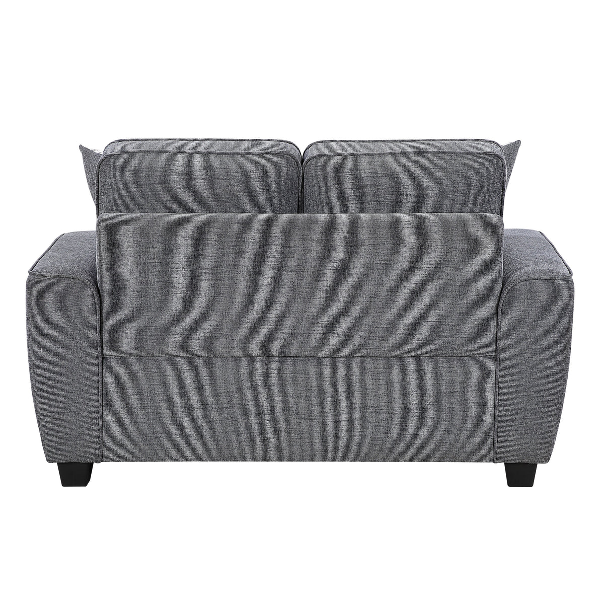 Zander Dark Gray Loveseat by Homelegance at Eve Furniture