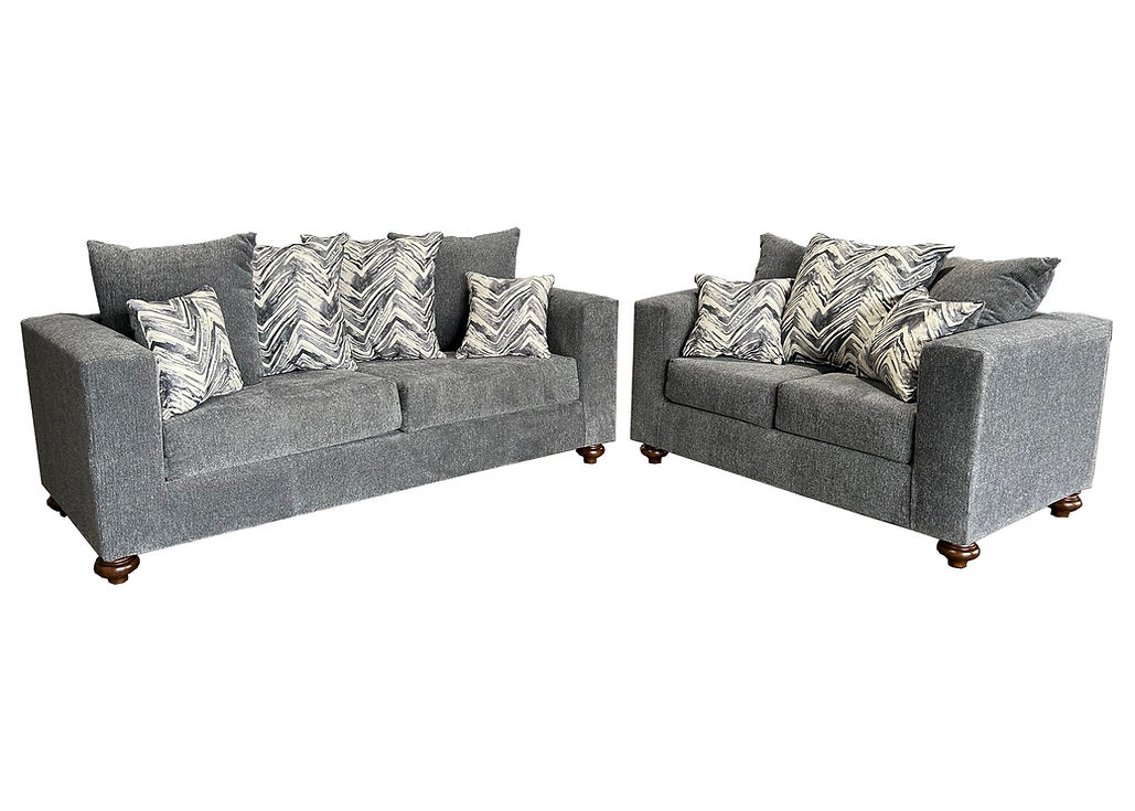 Zander Grey Sofa & Loveseat by New Era Innovations at Eve Furniture