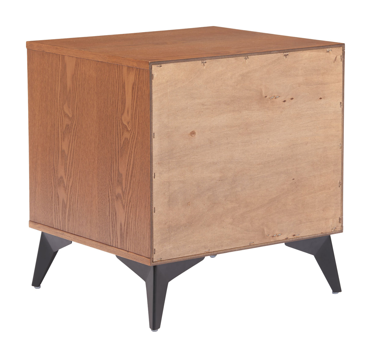 Zarif Black & Walnut Nightstand by Zuomod at Eve Furniture