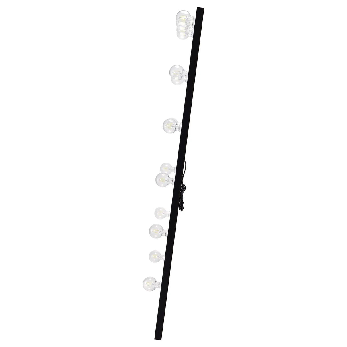 Zayan Black High Gloss Full Length Floor Mirror With Lighting by Coaster at Eve Furniture