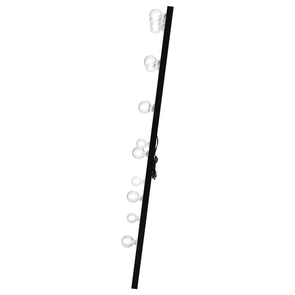 Zayan Black High Gloss Full Length Floor Mirror With Lighting by Coaster at Eve Furniture