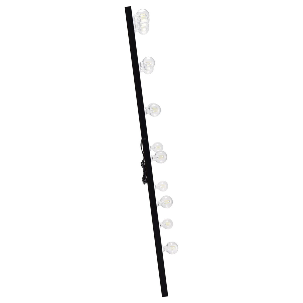 Zayan Black High Gloss Full Length Floor Mirror With Lighting by Coaster at Eve Furniture