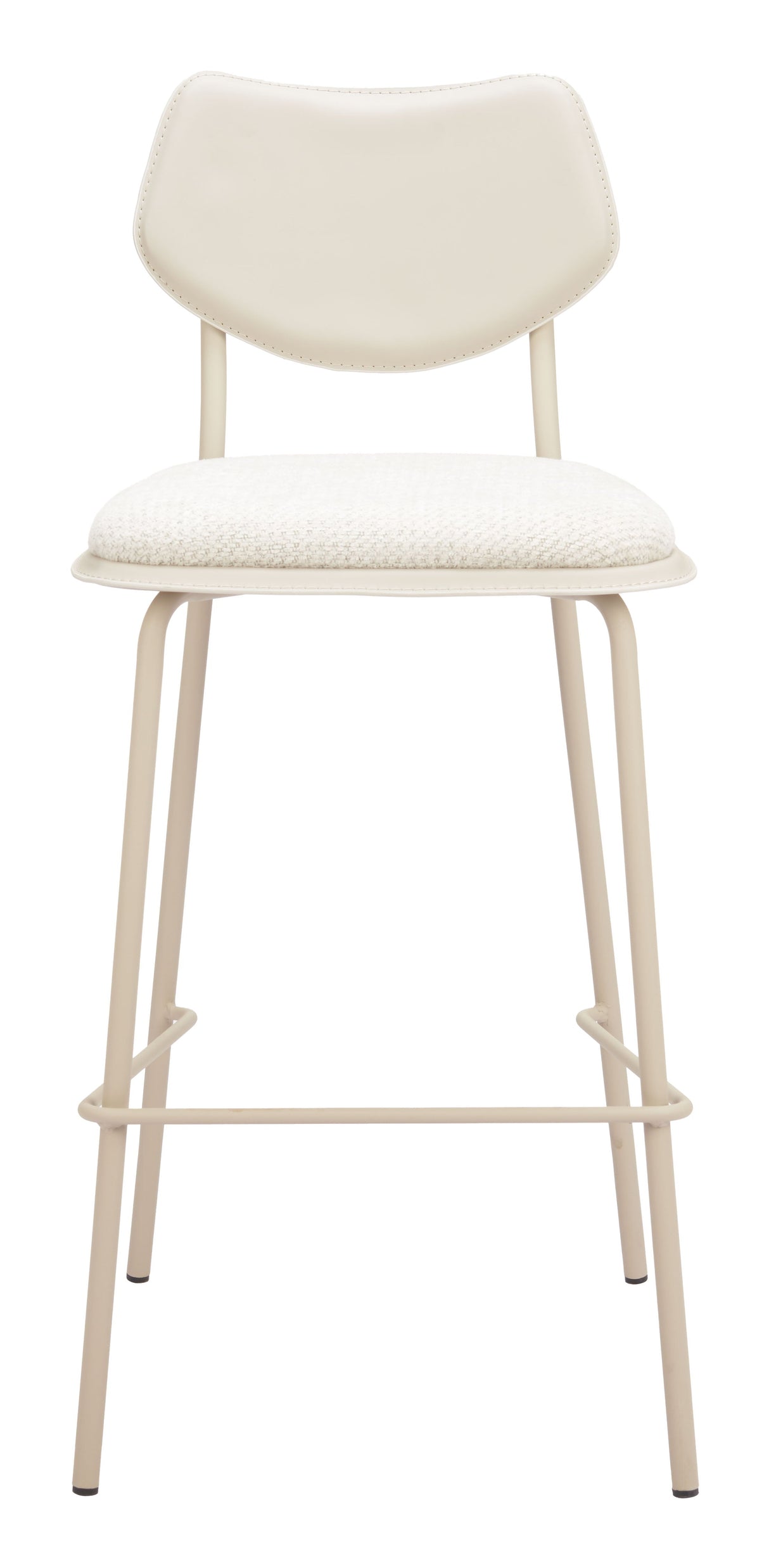 Zeal Light Gray & Beige Barstool (Set of 4) by Zuomod at Eve Furniture