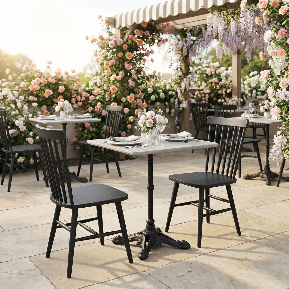 Zeilen Black Outdoor Dining Chair (Set of 2) by Zuomod at Eve Furniture