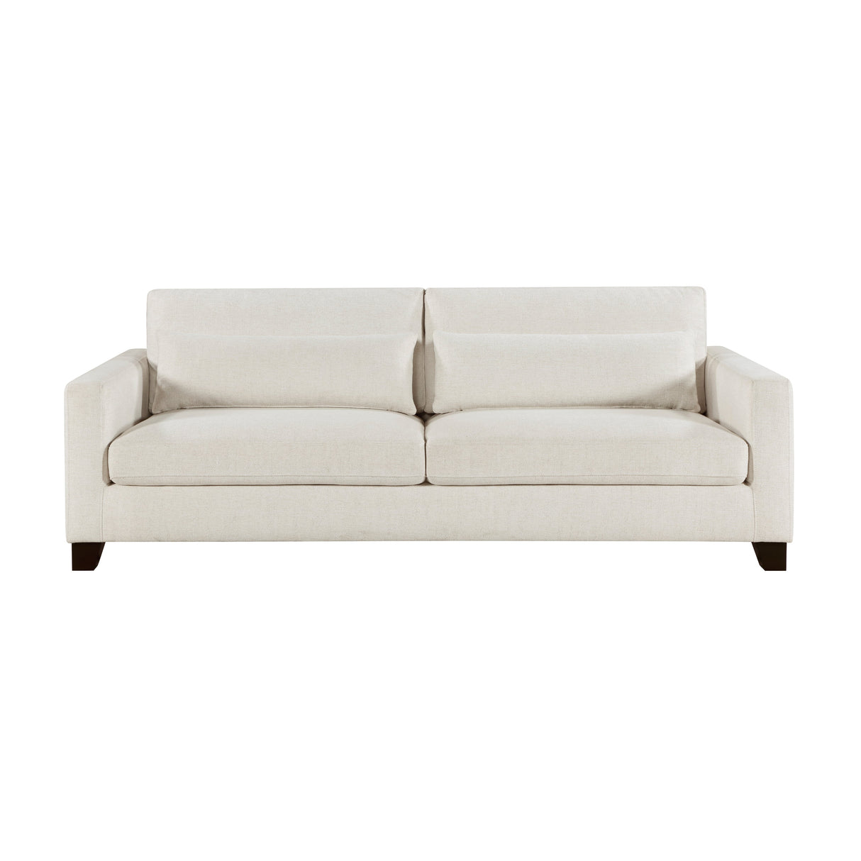 Zeke Ivory Sofa and Ottoman by Homelegance at Eve Furniture